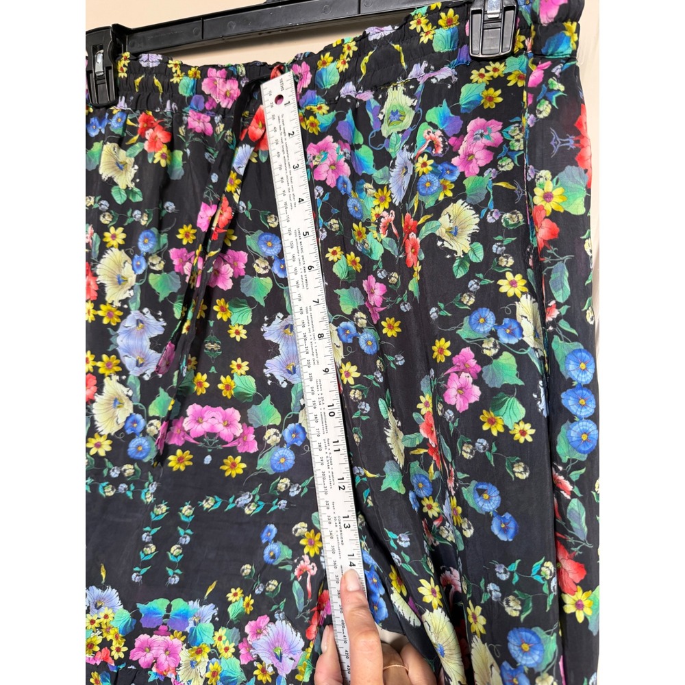 Johnny Was Floral Wide Leg Palazzo Tiered Floral Pants Size XL - Picture 12 of 13